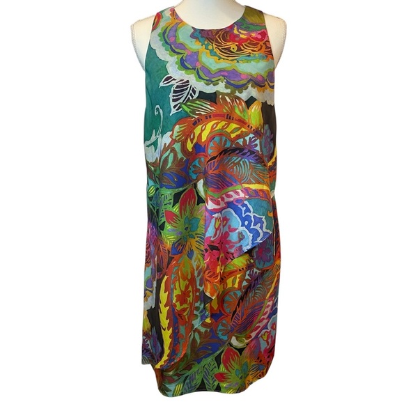 Lauren Ralph Lauren Crepe Shift Dress Floral Size 4 - Picture 1 of 12